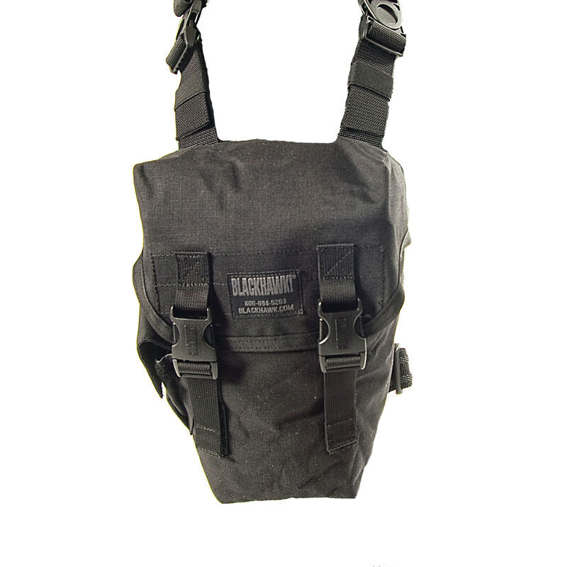 BLACKHAWK! Omega Elite Gas Mask Pouch - Black 56GM00BK - Tactical & Duty Gear